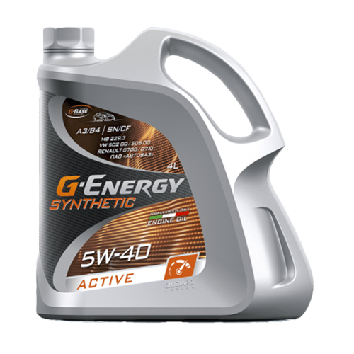 G-Energy Synthetic Active 5W-40 4 л масло моторное (G-ENERGY: 253142410)